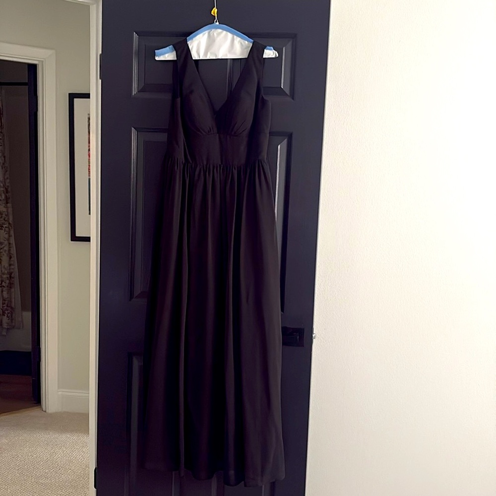 JJs House black long dress, black tie / prom